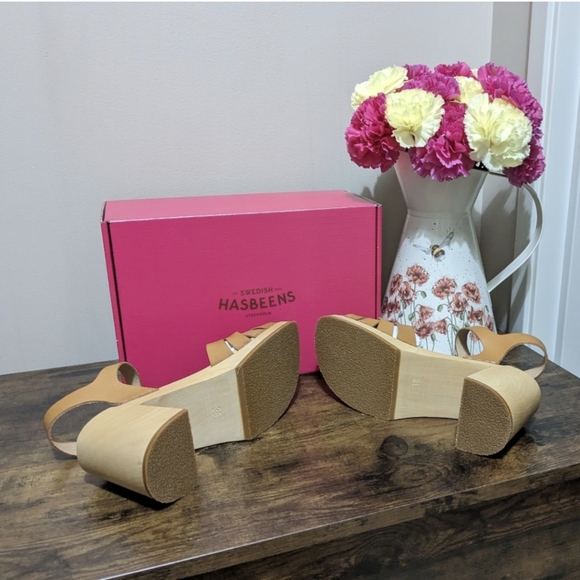 NWOT Swedish Hasbeens, Elsie, Natural, Size 7.5 - Picture 11 of 11